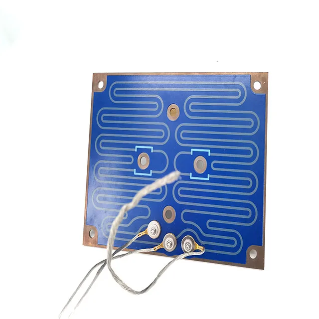 Fast thick film PTC heater circuit heating thermal resistors thick film heater