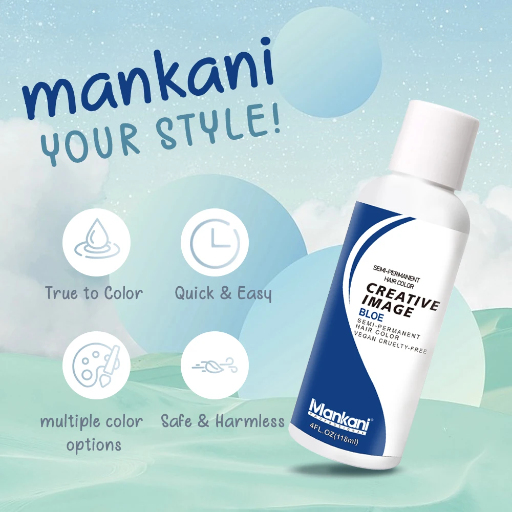 OEM tinte de cabello Wholesale Professional Colorful dye human hair wigs Shining Semi Permanent Dye Cream Hair Color