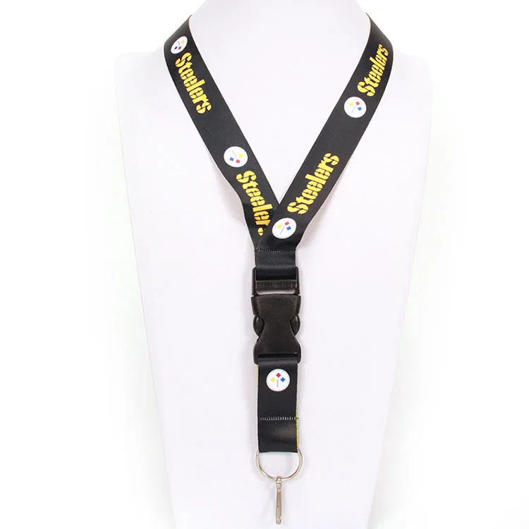 Wholesale custom high quality lanyards with printed logo nfl lanyard