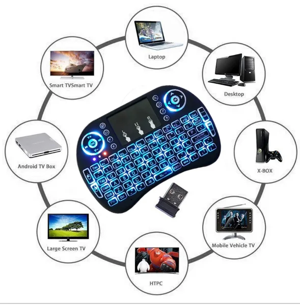 France in stock 10pcs/carton  i8 Wireless Keyboard 2.4GHz Air Mouse Remote Control  For Android Tv Box  Tablet Pc remote control