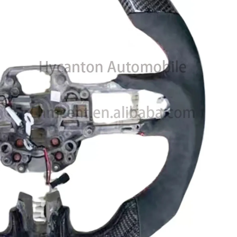 Customized style car accessories carbon fiber Alcantara For Ford Mustang Car Steering wheel