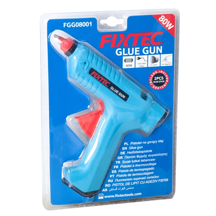  FIXTEC120-240V 80W Горячий клеевой пистолет с 2 шт 11 мм