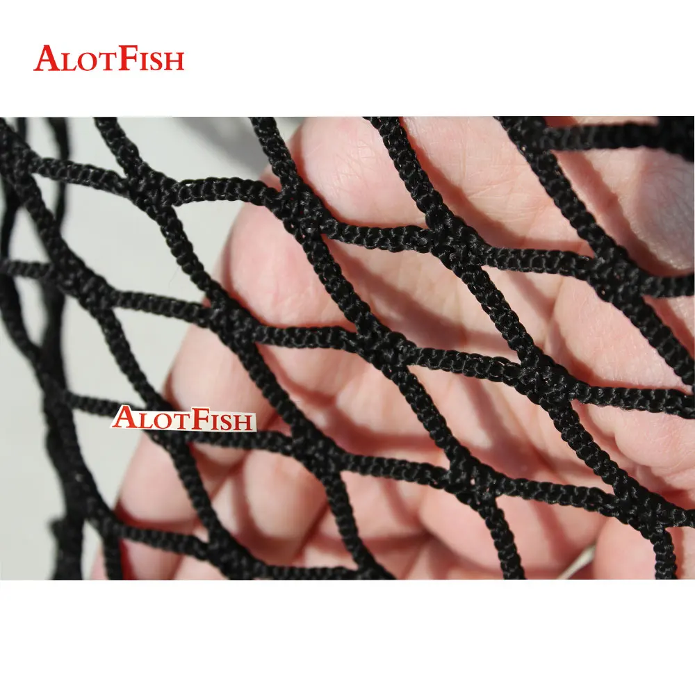 Рыболовная сеть AlotFish из нейлона/полиэстера, черная, без узлов