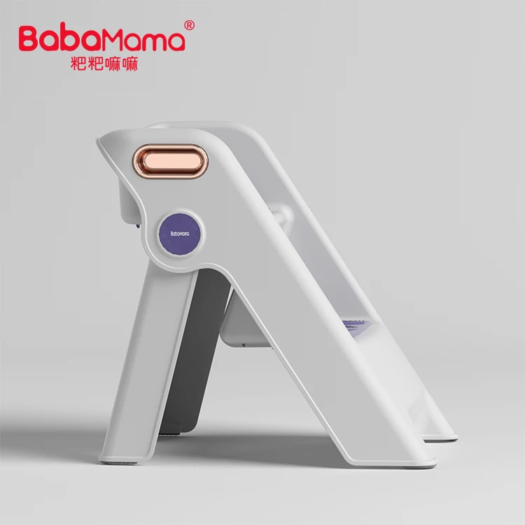 Babamama Children Non-slip White Purple Plastic 2 Step Stackable Step Baby Stepping Stool