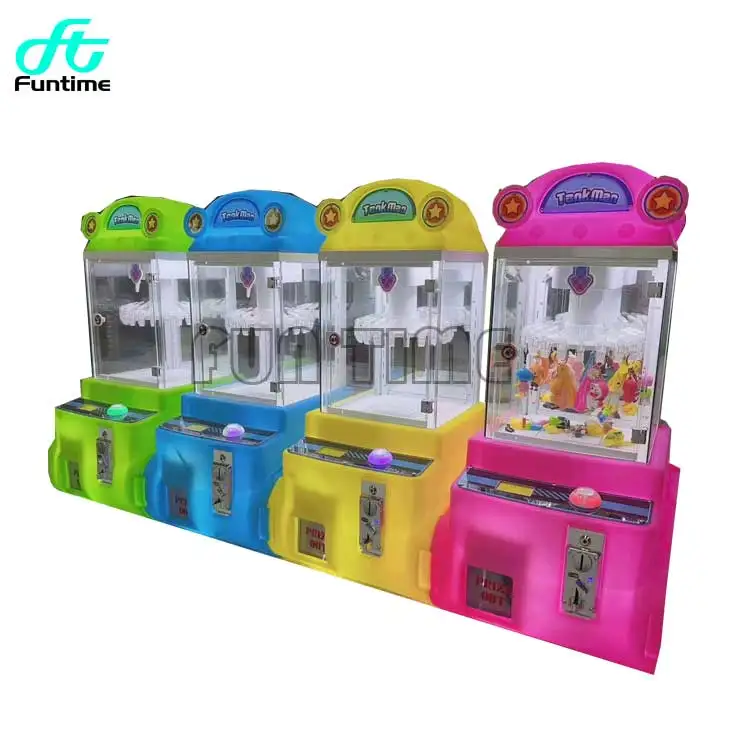 Hot Sale Toy Vending Machine Coin Operated Video Game Consoles Mini Clip Claw Crane Machine For Kids