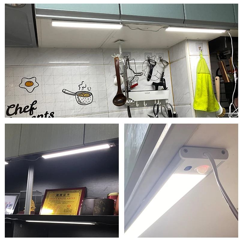 TUODI 24V Hand Wave Motion Sensor Light, Connect to LED Lamp Work Simultaneously, Paste Type Apply in Kitchen, Bedroom ,Cabinet