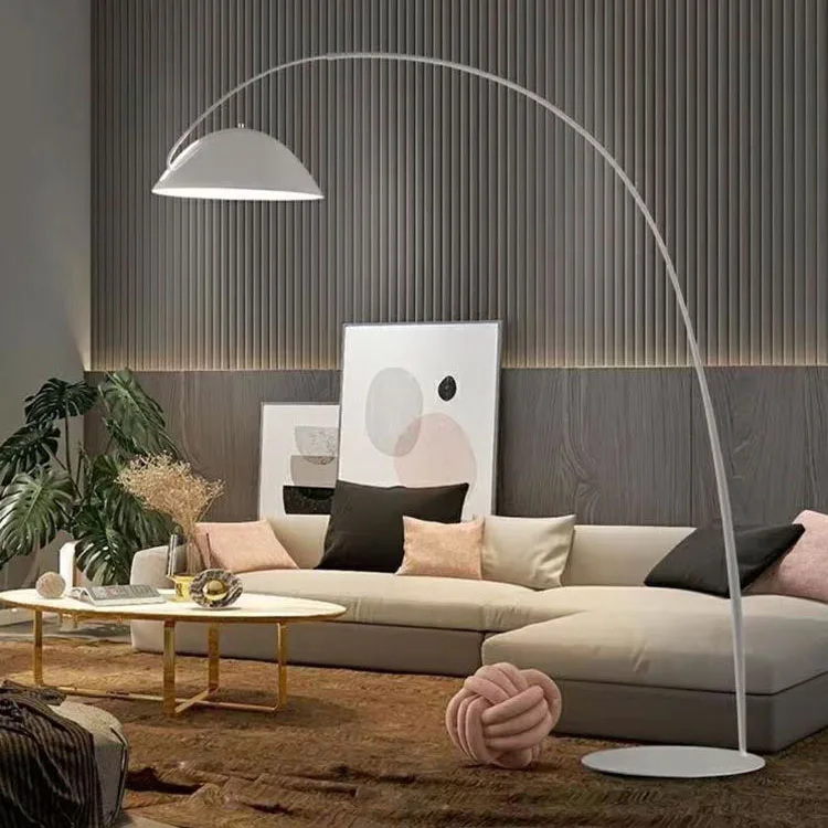 Nordic Design Arc Marble Base Led Gooseneck Standing Lamp Floor Light Hotel Living Room Bedroom Modern