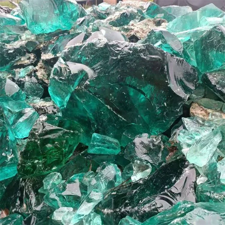 Decorate Broken glass garden slag glass rock Colorful  sea glass for landscaping