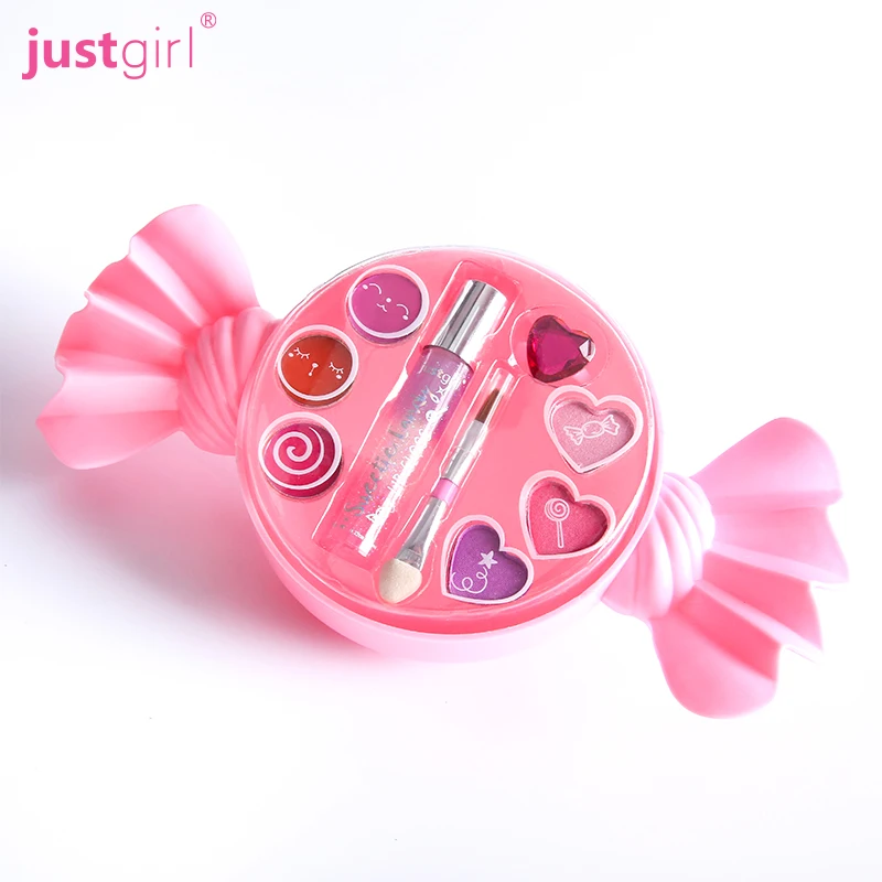 wholesale pink candy beauty children girls kids make up set with eyeshadow cosmetic makeup