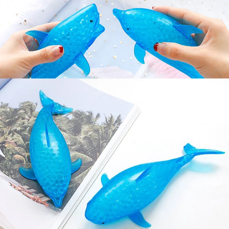 Fidget Toy Stress Relief Toy Simple Dimple Squeeze Toys Shark Bead