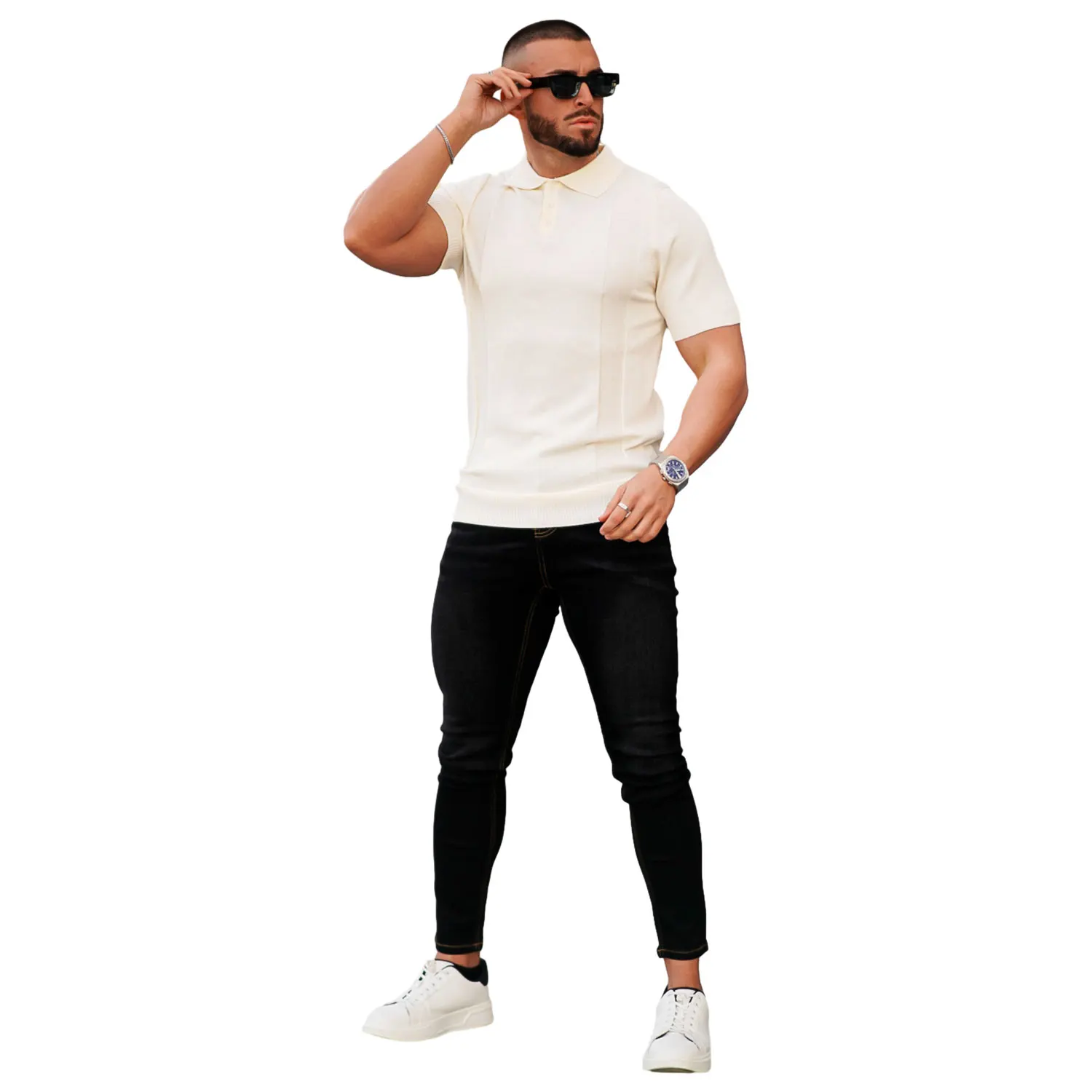 Gingtto   Jeans Manufacturer Washed Denim Pants Straight Super Stretch Super Skinny Jeans For Men