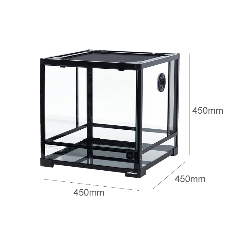  REPTI ZOO RK series 18x18x18 дюймов маленький стеклянный террариум в комплекте для рептилий и