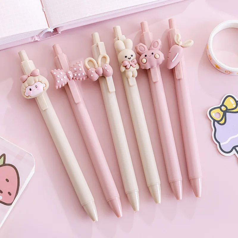 cute  pink retractable extra fine point 0.5mm gel pen