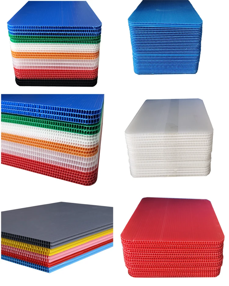 Lightweight coroplast sealing sheet printing plastic display divider /layer pad