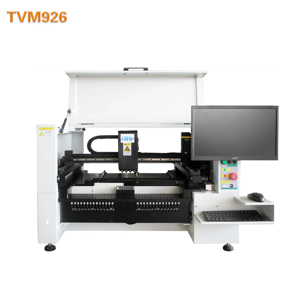 QIHE TVM926 SMD Benchtop Led Light Production Pick and Place Machine SMT Placement Equipment Line