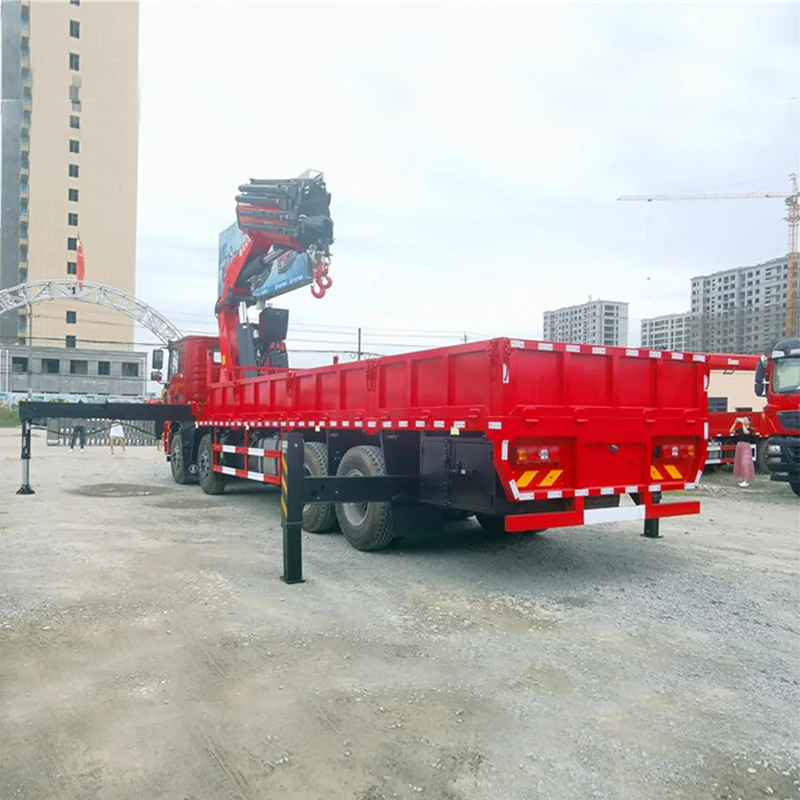 China Brand Shacman M3000 Truck Mounted Crane 8x4 Truck Mounted with Telescopic 35 Ton Foldable Crane