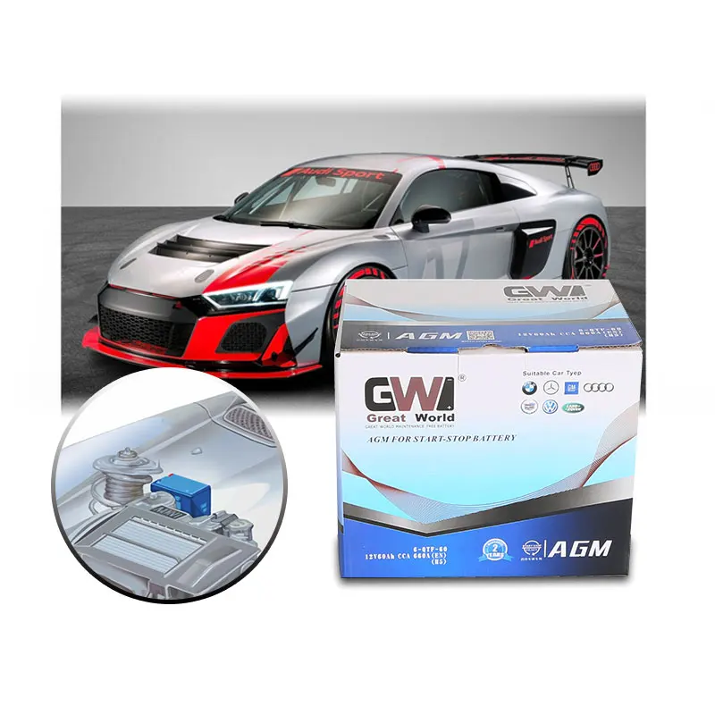 Новейшие технологии smf автомобильные аккумуляторы AGM-60 60Ah AGM 12v аккумуляторная батарея другие