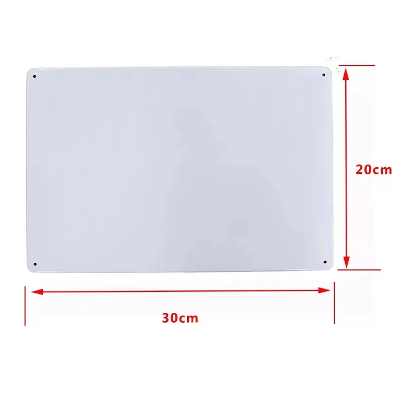 Wholesale blank Metal plate white Vintage tin sign different shape iron craft DIY printing