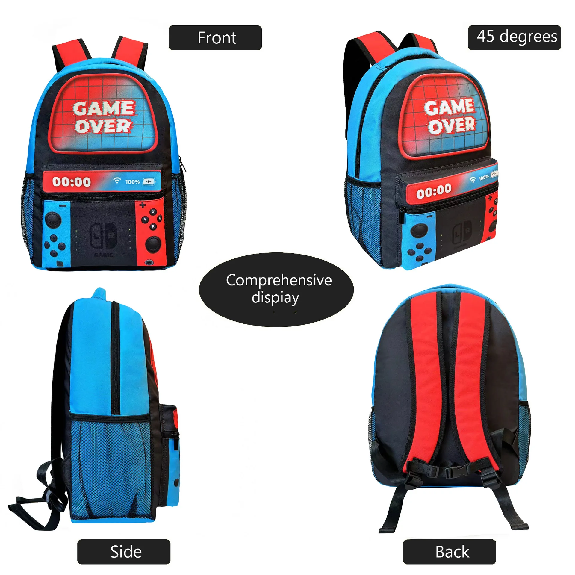 New Arrival Cross-border Cartoon School Bag for Primary and Secondary School Students