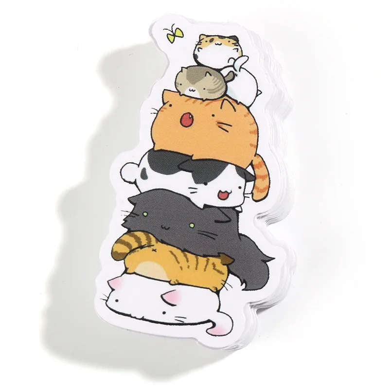 Custom  Decorative Epoxy Deco Logo Sticker Cute Anime Cartoon Laptop Diecut personalizada Stickers Set