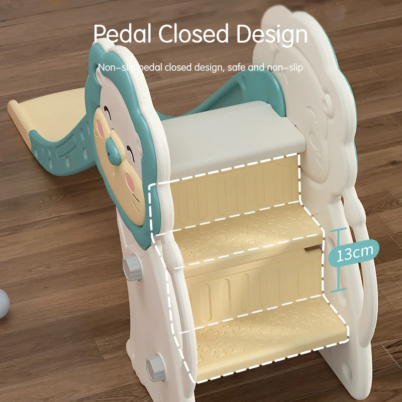 SUPLAYER Customizable OEM Free Samples Playground Games Kids Swing Slide Seal With Garden Baby Indoor