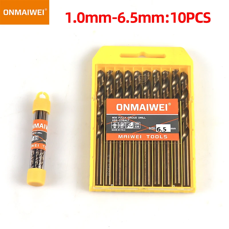 Metric M42 8% Cobalt Twist Drill Bits Set for Stainless Steel and Hard Metal