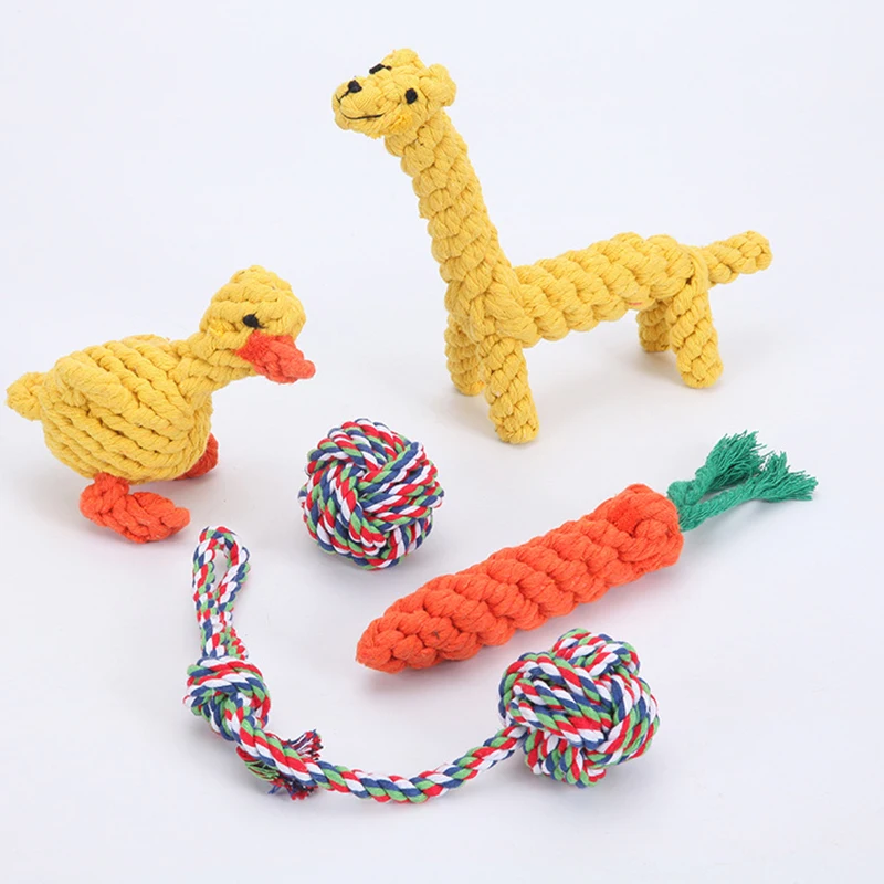 Wholesale Manufacturer OEM Animal Cotton Plush Pet Dog Toys Cotton Rope Pet Toys
