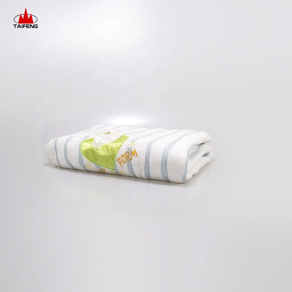 Yarn Dyed Cotton Knit Baby Blanket Gift Set,blanket For Baby