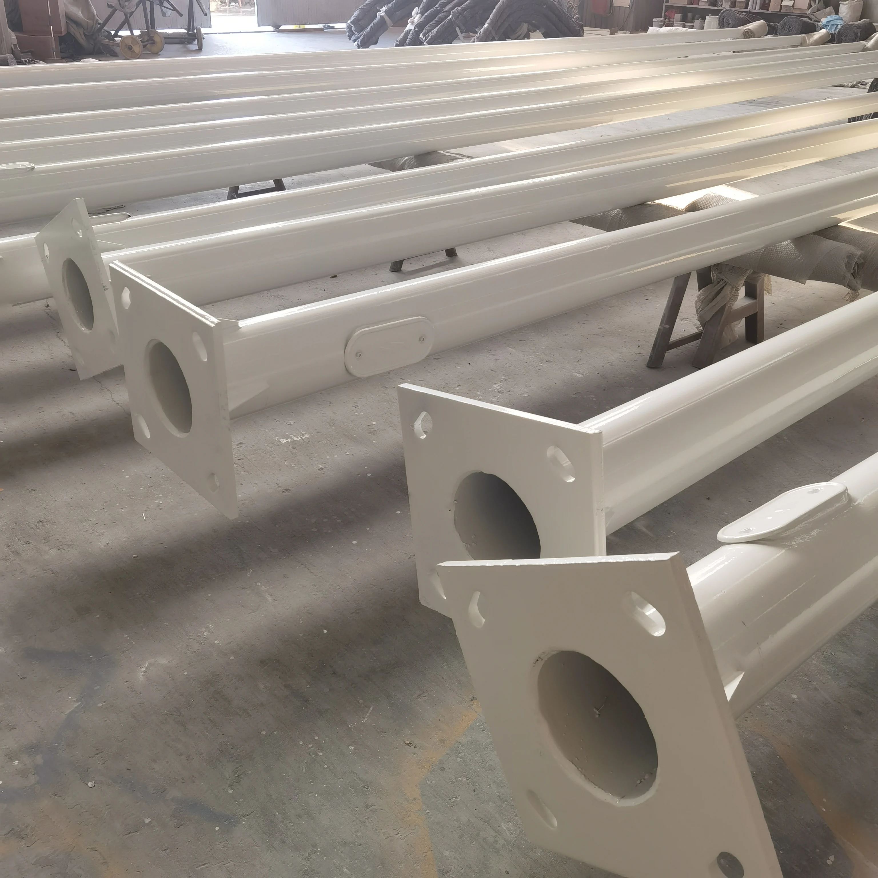 5meters 6meters High Street Light Poles Steel Poles Galvanized Outside Street Light Pole