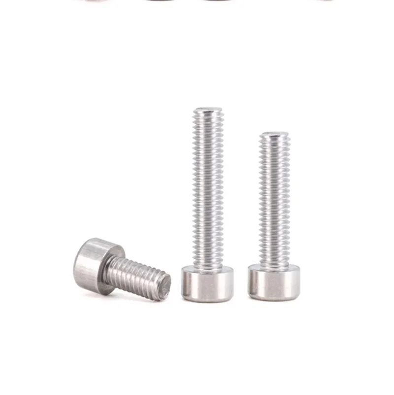 Aluminum alloy cylindrical head hexagon socket head cap screws 6#32 cup head hexagon socket aluminum bolts 4#40 U.S. system