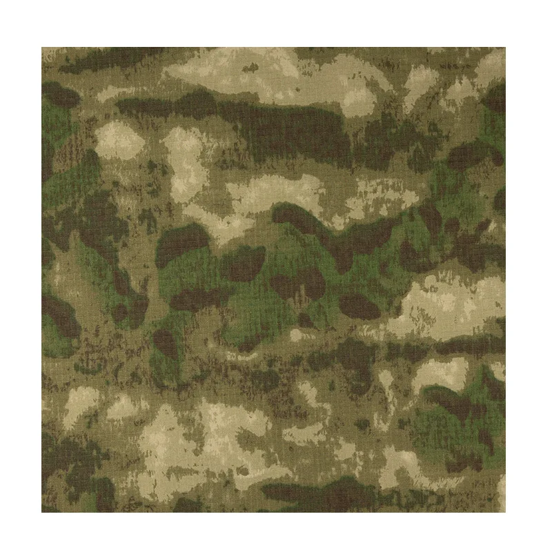 Fabric Factory Custom Design Ripstop Polyester Cotton Forest Woodland TACS FG Ruin Camouflage Fabric For Tactical Clothes