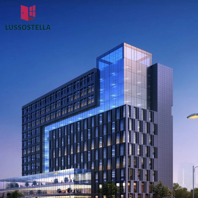 New Commercial Building Facade Solutions Glazing Aluminum Curtain Walls