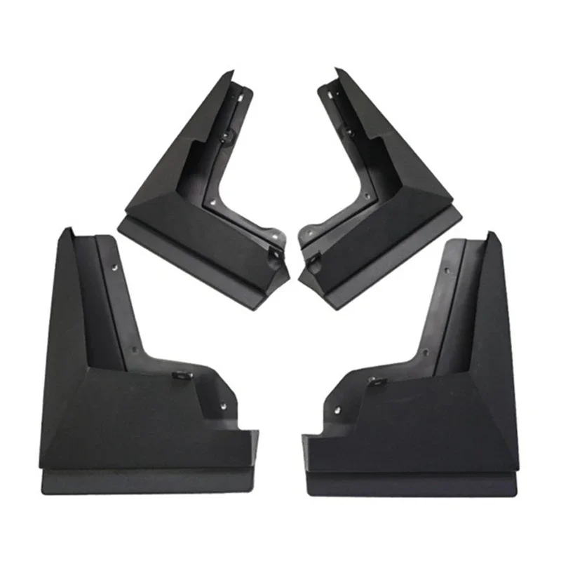 4PCS Mud Flaps Splash Guards Mudguards Mudflaps with Hardware Kits Accessory Compatible with Tesla Cybertruck Front and Rear