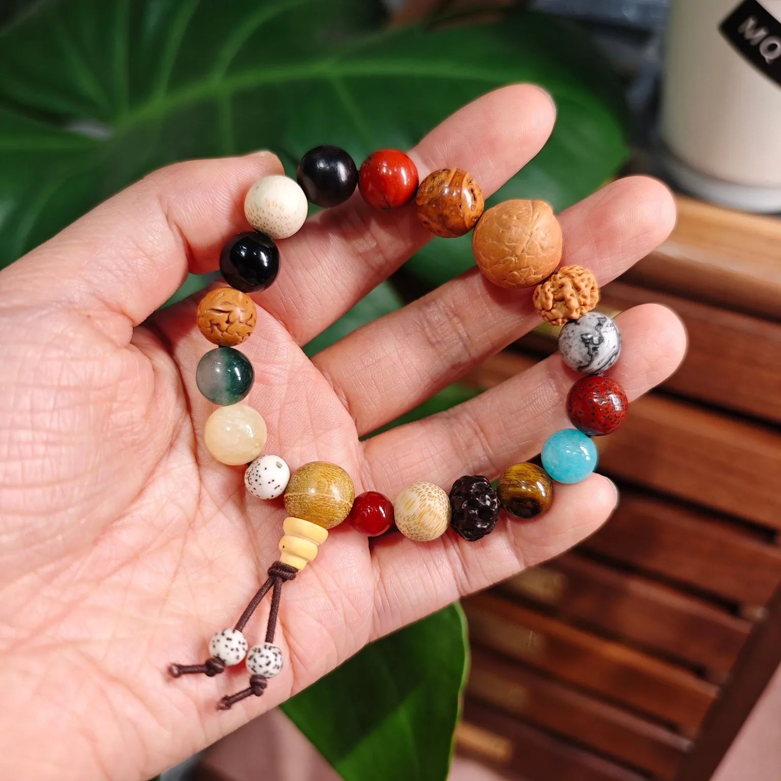 Vintage Bodhi Buddhist Beads 18 Putuo Bodhi Seed Bracelet Buddha Charm Bracelet Tibet Buddhist Prayer Wood Beads bracelet