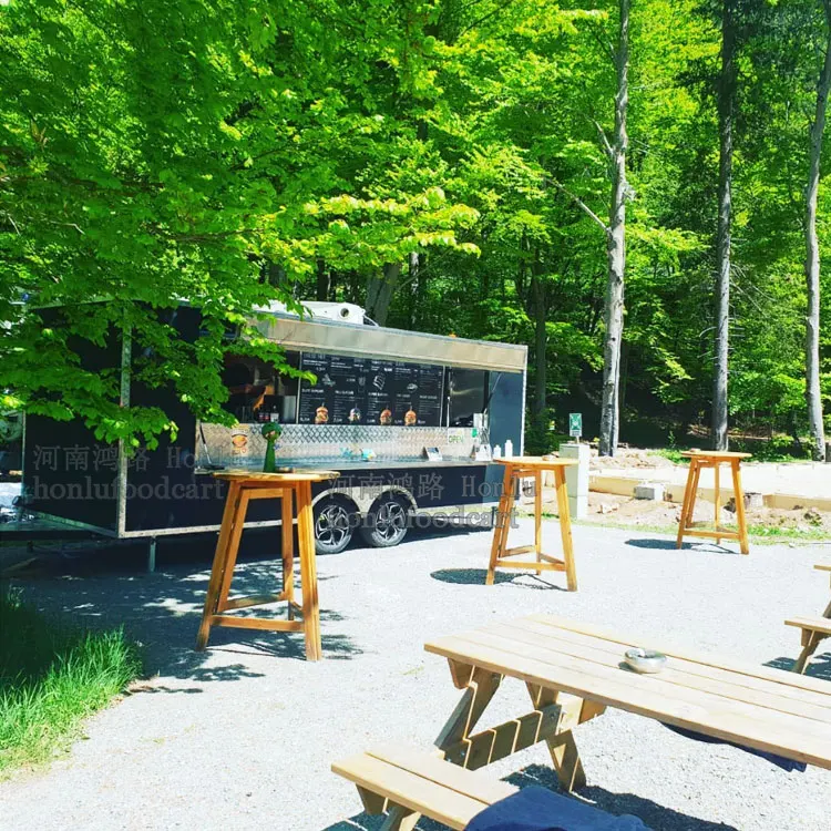 Market Outdoor Retail Smoothie Concession Trailer Food Trailer Burger Stalls Bbq Food Trailer