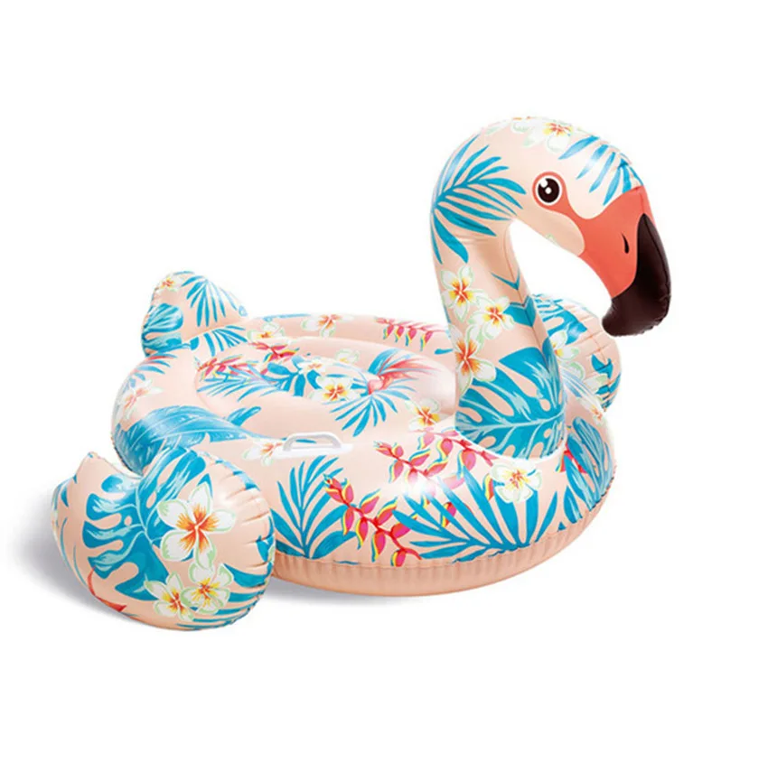 Wholesale big water games floating inflatable flamingo mattress