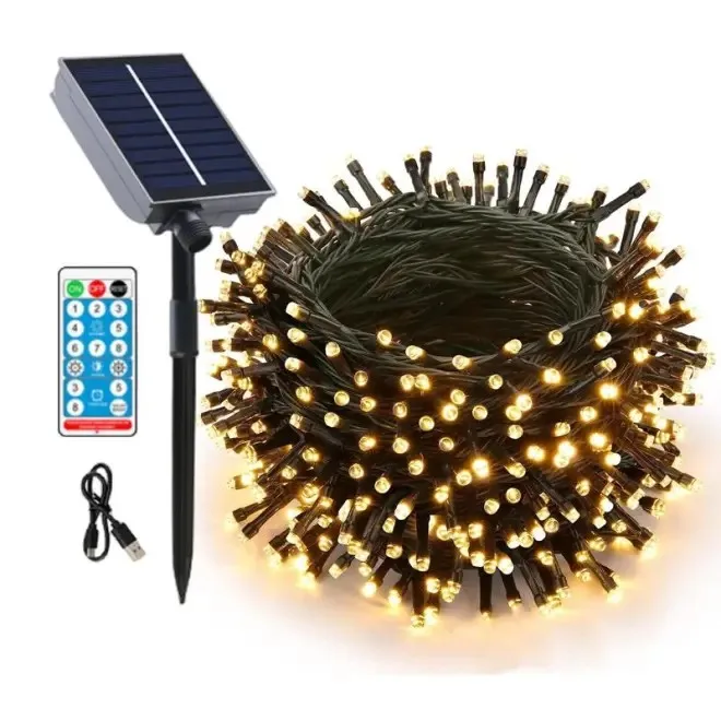 Butterfly Collapsible Decorations Garland String Lights Led Outdoor Waterproof Solar Christmas Tree With Lights
