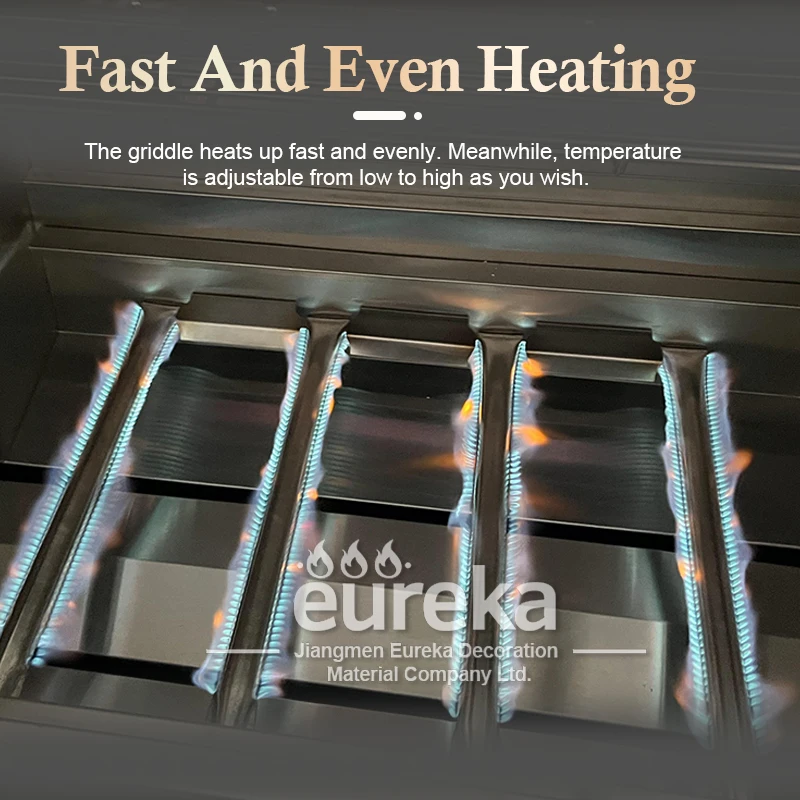 Stainless Steel Outdoor Kitchen Bbq Rotisserie Gas Barbeque Grill