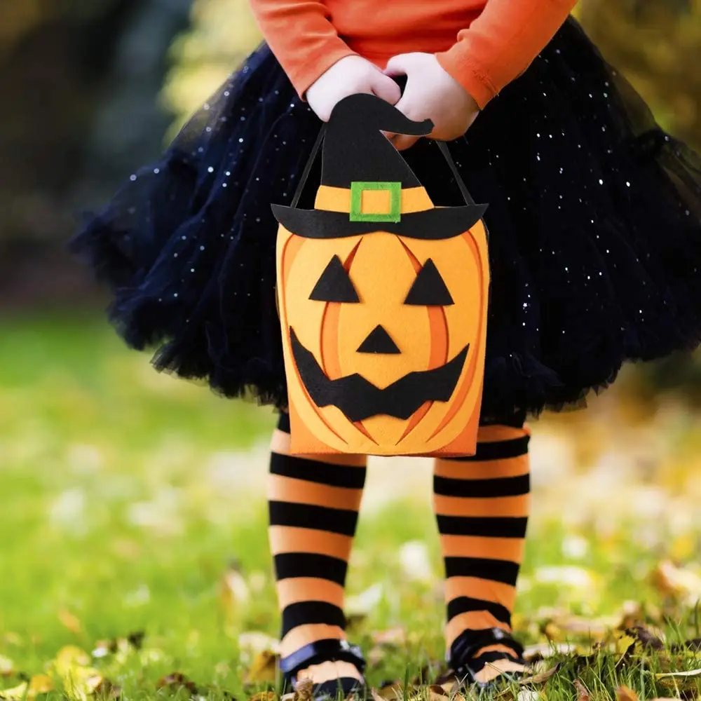 Trick or Treat Bags Halloween Candy Buckets Baskets Totes Gift Bags for Kids