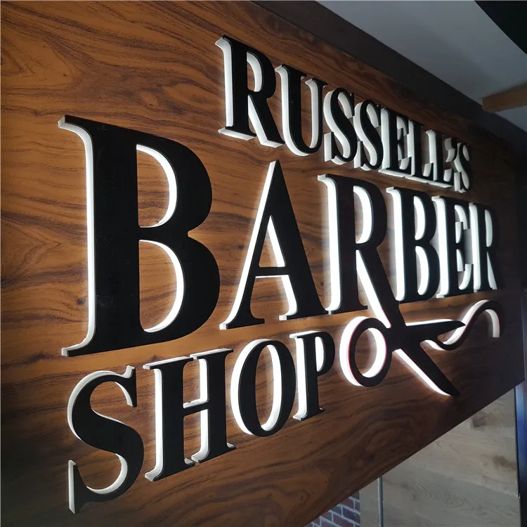 Building Wall Commercial Backlit Advertising Outdoor Light Store Front Letter Logo Business 3D Shop Custom Illuminated Led Sign