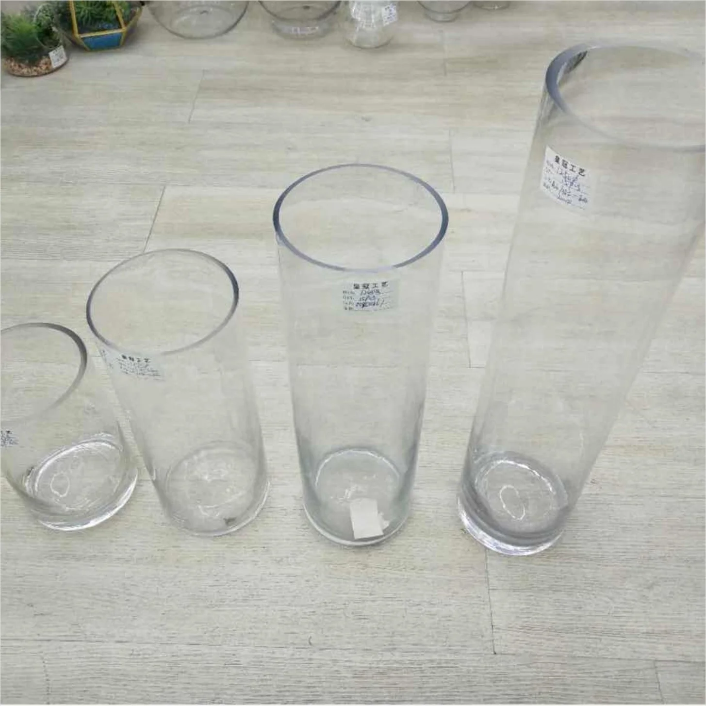 Wholesale cheap wedding decoration different height glass cylinder