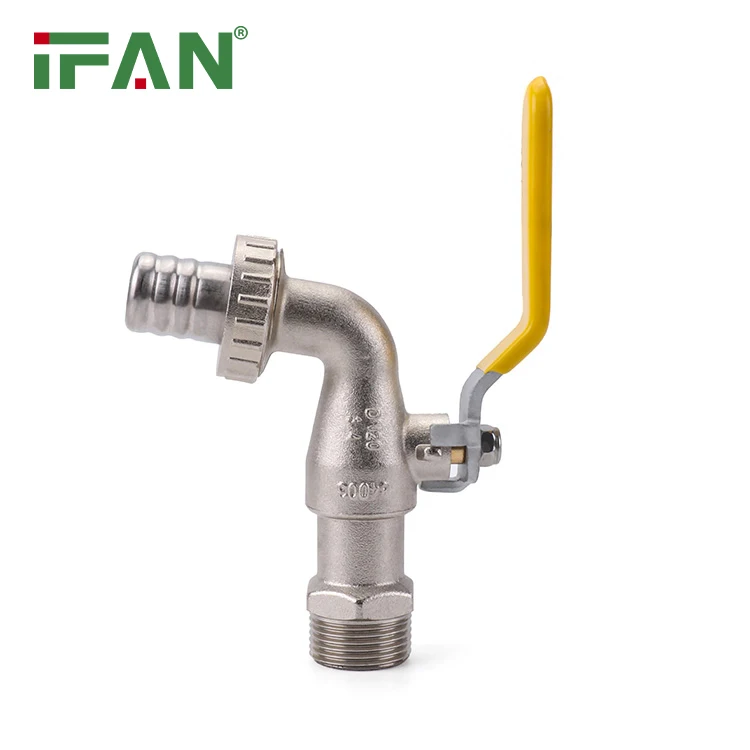 IFAN ASTM F2389 латунный PPR бибкок 1/2 '-3/4' кран высокого давления желтая прямая ручка Hitze