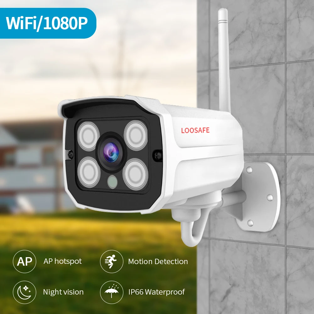 Wireless WiFi IP Camera Night Vision IP Network Security CCTV IR Camera And 4 LED Outdoor Bullet Wireless WiFi IP Camera