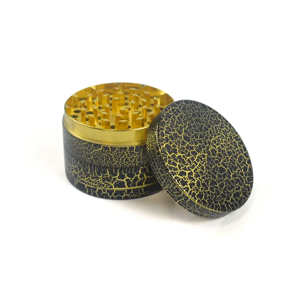 Hot Sale 2 Part Cute Cartoon Pink VA Square Hemp Grinder Herb Storage 4 Layer Alloy Herb Grinder 76mm-Herb-Grinder