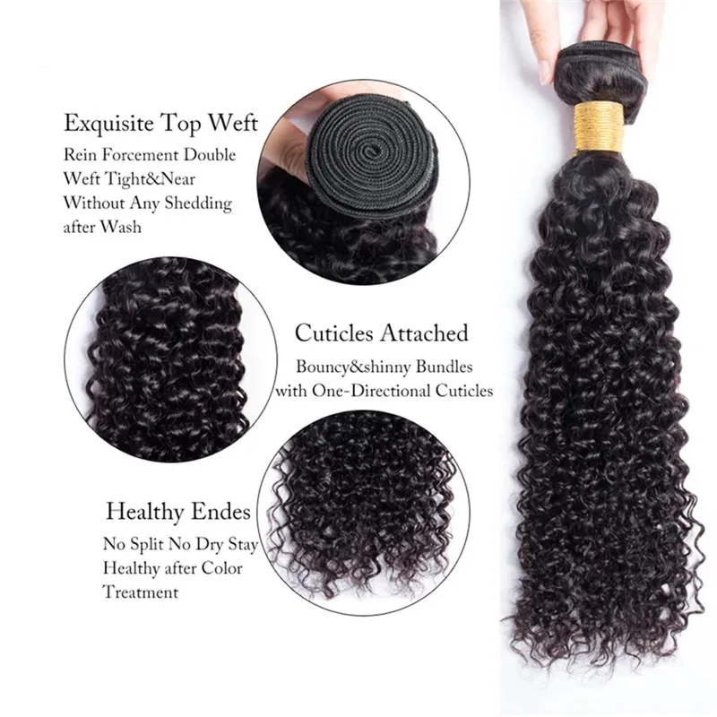 Wholesale Raw Human Hair Real Hair Extensions Deep Curly Hair Bundles Burmese Kinky Curly Bundles