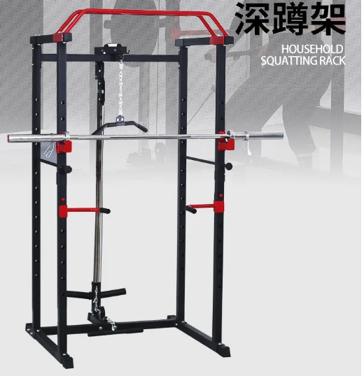 Commercial Home Workout Smith Machine Power Squat Rack Gym Equipment With Bench Press