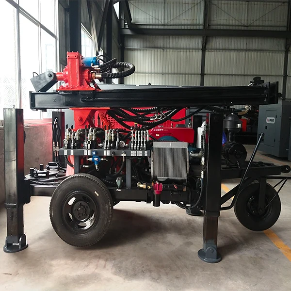 
130m depth Rock Drilling Machine Air DTH water well bore hole drilling rig Wheel well drilling truck 