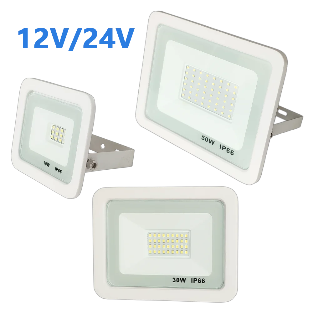Ультратонкий smd водонепроницаемый ip65 DC 12v 24v наружный белый Светодиодный прожектор 10w 20w 30w