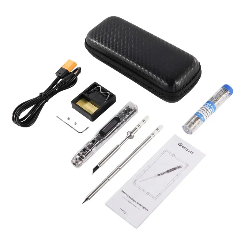 New design SEQURE SI012 Pro Kit Intelligent OLED Electric Soldering Iron with T12/TS Soldering Iron Tips Electric Soldering Iron