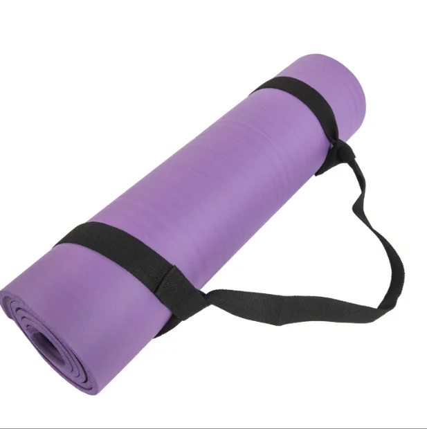 Dropshipping Eco-Friendly 6mm NBR Yoga Mat Double Layer Anti-Slip Gym Sport Mat with Custom Logo UV Print PU TPE Material